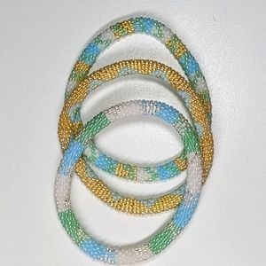 Roll-On Glass Bead Bracelets